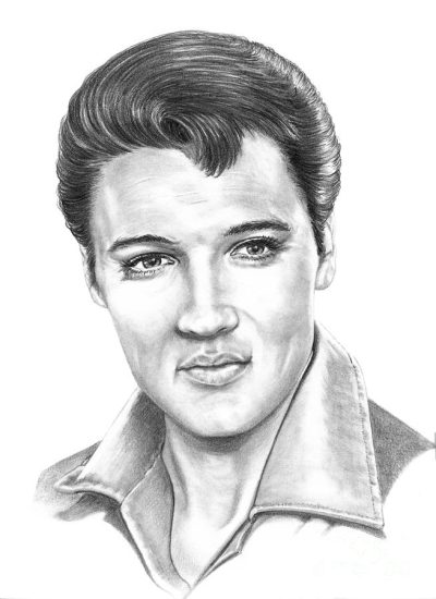 Elvis Presley, Iconic Performer, Cultural Influence, Music Legend, Rock ‘n’ Roll Drawing