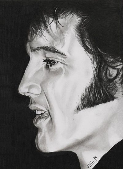 Elvis Presley, King Of Rock, Icon, Music Legend, Rock ‘N’ Roll Drawing