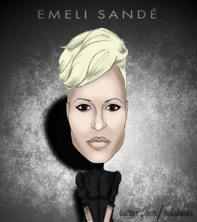 Emeli Sande, British Artist, Powerful Vocals, Inspirational Lyrics, Soulful Music Drawing