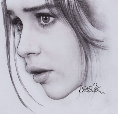 Emilia Clarke, Game Of Thrones, Actress, Philanthropist, Charismatic Drawing