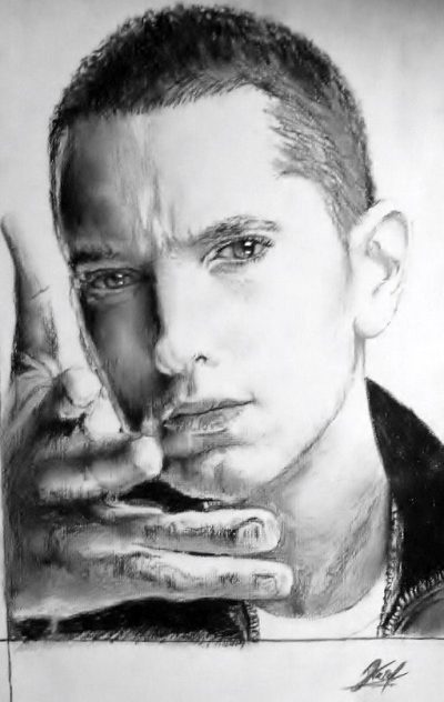 Eminem, Hip-Hop, Rapper, Lyrics, Detroit Drawing