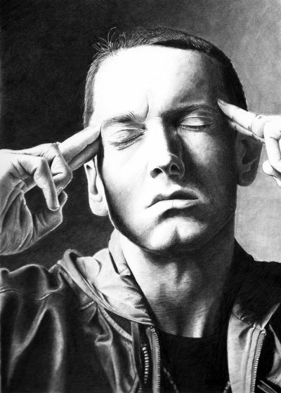 Eminem, Icon, Lyricist, Controversial, Rapper Drawing