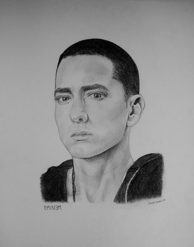 Eminem, Rapper, Controversial, Lyricist, Icon Drawing