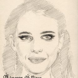 Emma Roberts Drawing Art