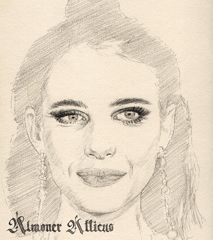 Emma Roberts Drawing Art