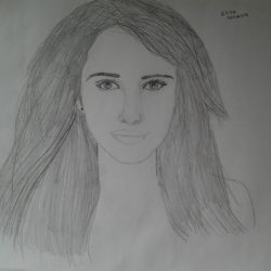 Emma Roberts Drawing Artistic Sketching