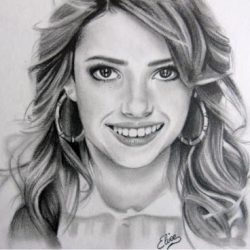 Emma Roberts Drawing Creative Style