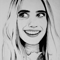 Emma Roberts Drawing Image