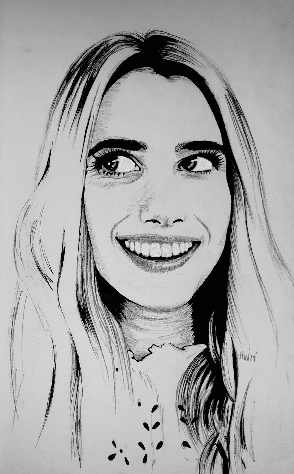 Emma Roberts Drawing Image