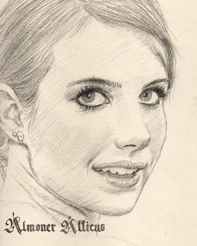 Emma Roberts, Talent, Hollywood, Versatile, Actress Drawing