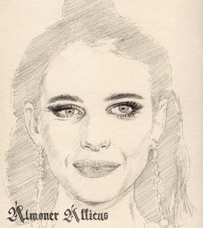 Emma Roberts, Talent, Style, Hollywood, Actress Drawing