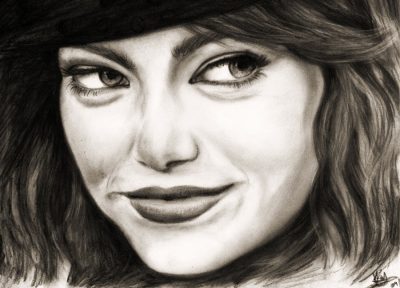 Emma Stone, Talented, Oscar Winner, Actress, Hollywood Drawing