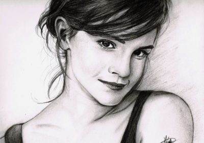 Emma Watson Charcoal, Artistry, Inspiration, Creativity, Portrait Drawing