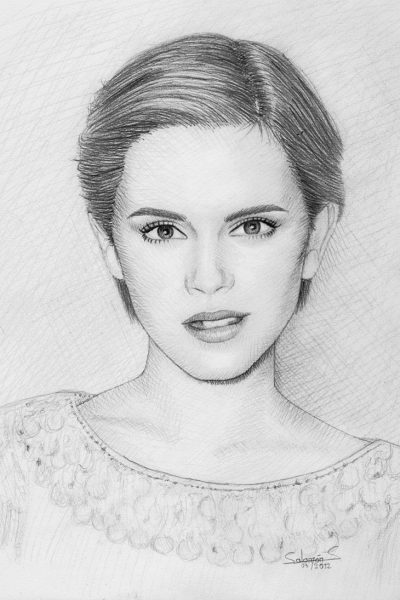 Emma Watson, Philanthropist, Advocate, Actress, Activist Drawing