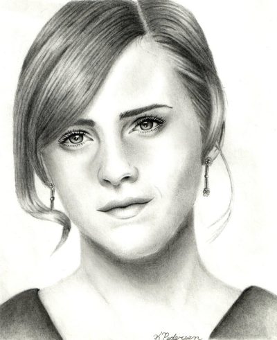 Emma Watson, UN Ambassador, Actress, Philanthropist, Activist Drawing