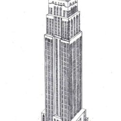 Empire State Building Drawing Creative Style