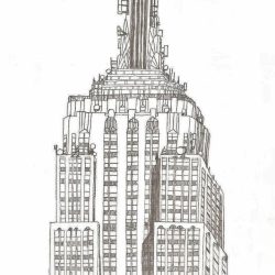 Empire State Building Drawing Image