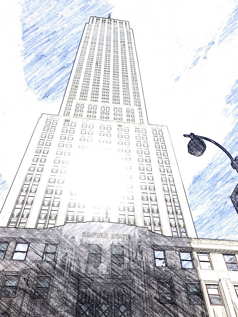 Empire State Building Drawing Picture