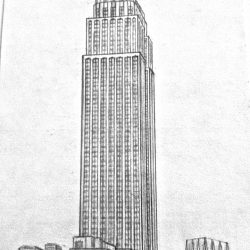 Empire State Building Drawing Realistic Sketch