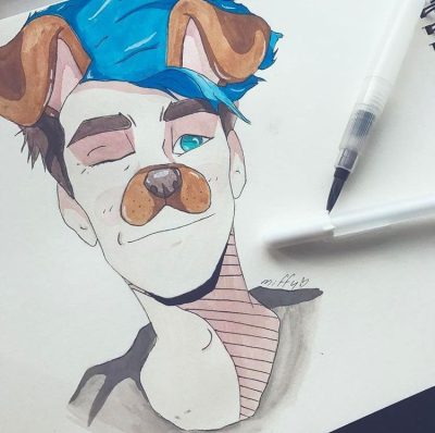 Entertainer Ethan Nestor, Content Creator, Gamer, YouTube Star, Comedy Performer Drawing