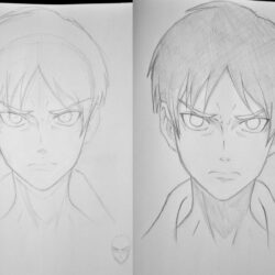 Eren Drawing Detailed Sketch