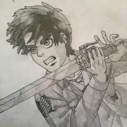 Eren Drawing Modern Sketch