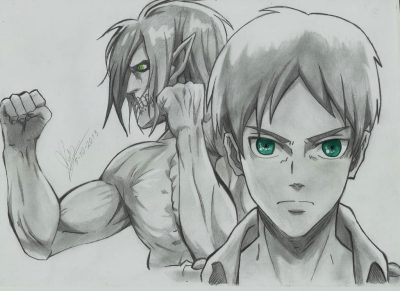 Eren, Resolve, Freedom, Revolution, Titan Drawing