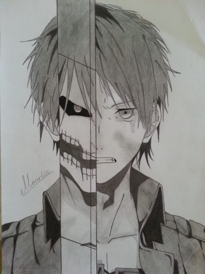 Eren, Resolve, Freedom, Titan, Destiny Drawing