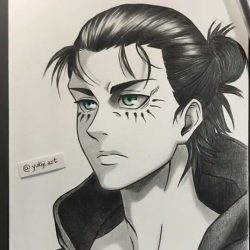 Eren Yeager Drawing Creative Style