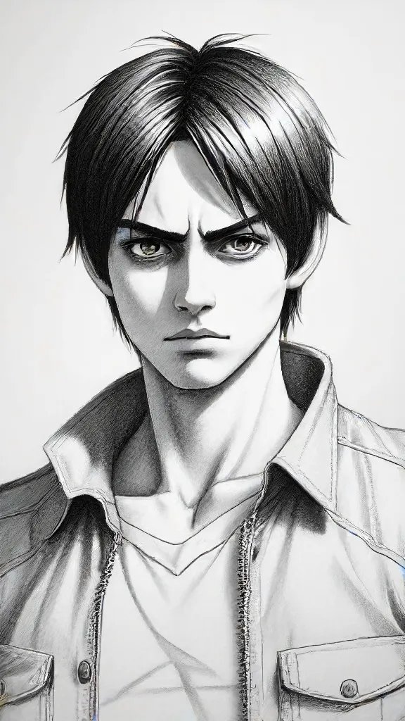 Eren Yeager Drawing Easy Sketch
