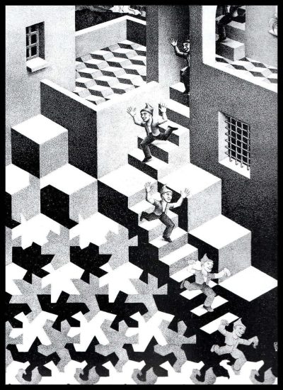 Esher, Perception, Geometry, Illusion, Art Drawing