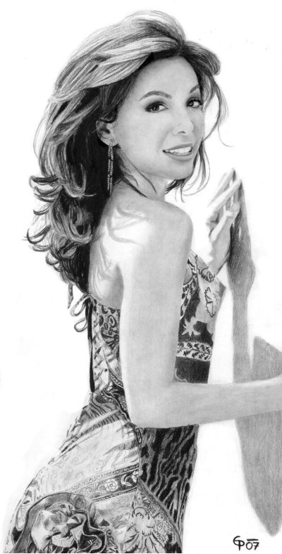 Eva Longoria, Director, Entrepreneur, Producer, Philanthropist, Actress Drawing