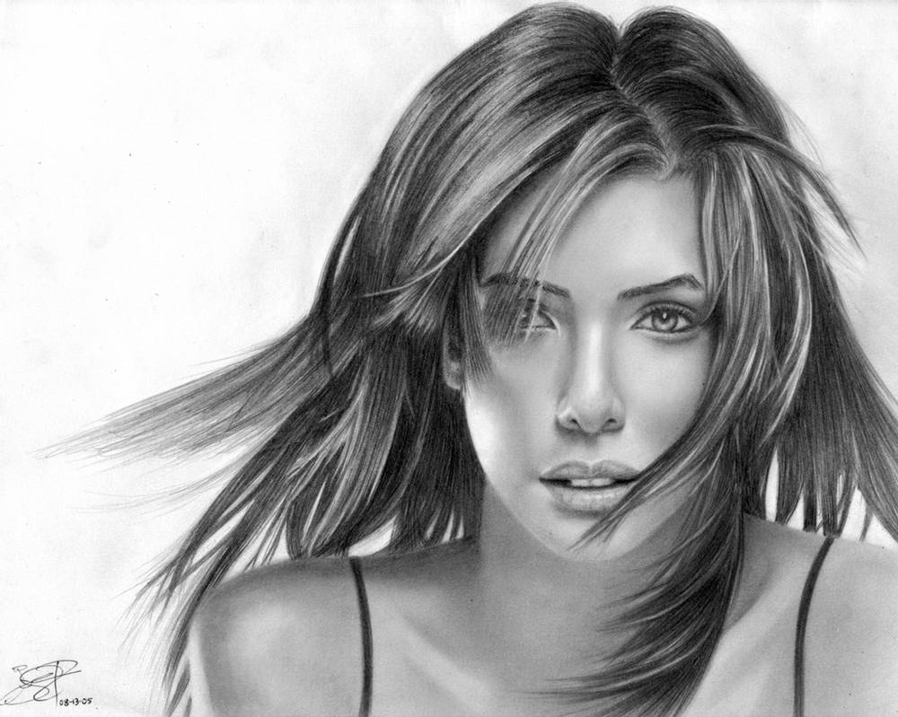 Eva Longoria Drawing Art