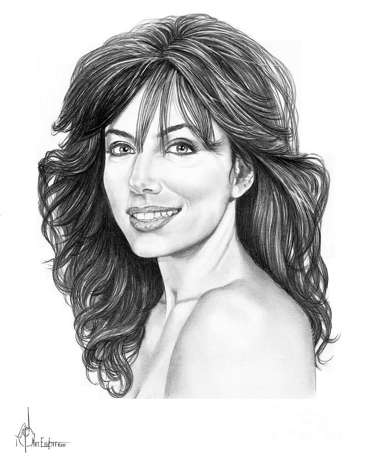 Eva Longoria Drawing Artistic Sketching