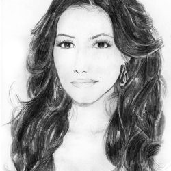 Eva Longoria Drawing Creative Style