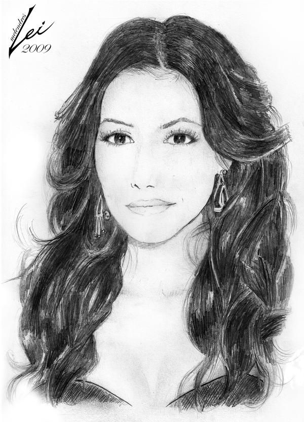 Eva Longoria Drawing Creative Style