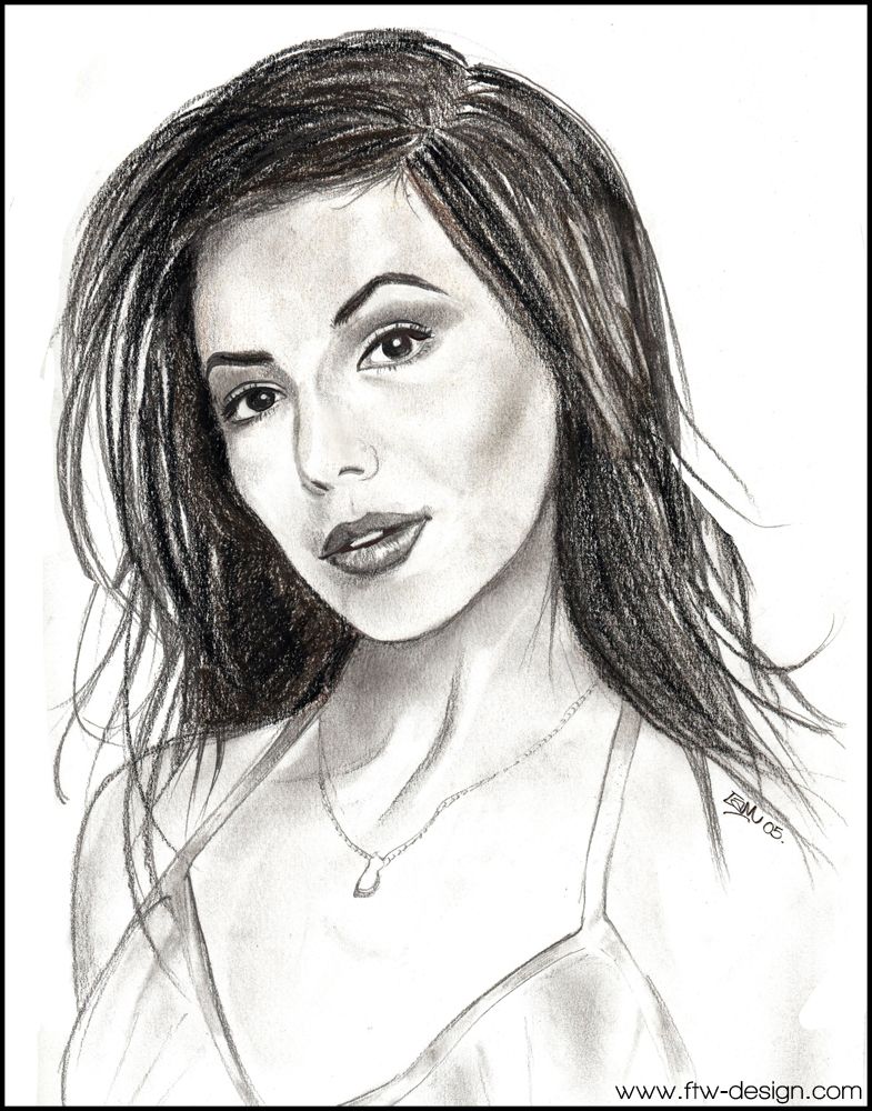 Eva Longoria Drawing Fine Art