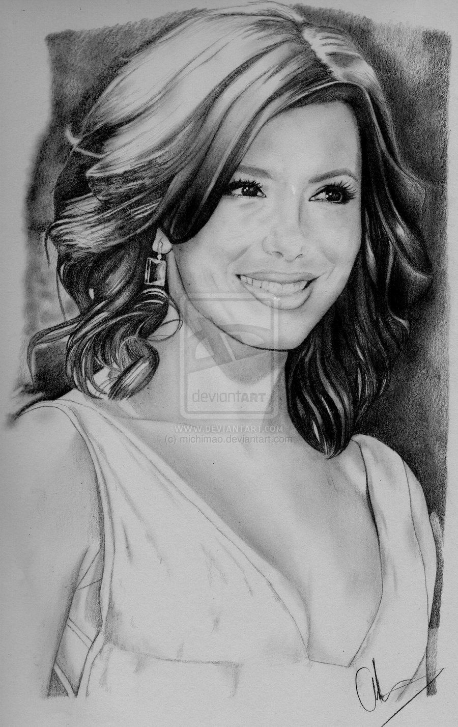 Eva Longoria Drawing Hand drawn