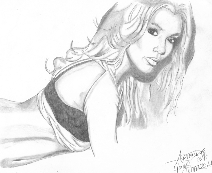 Eva Longoria Drawing Modern Sketch