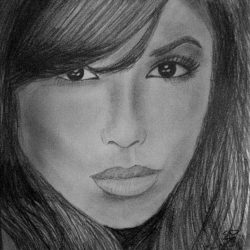 Eva Longoria Drawing Realistic Sketch