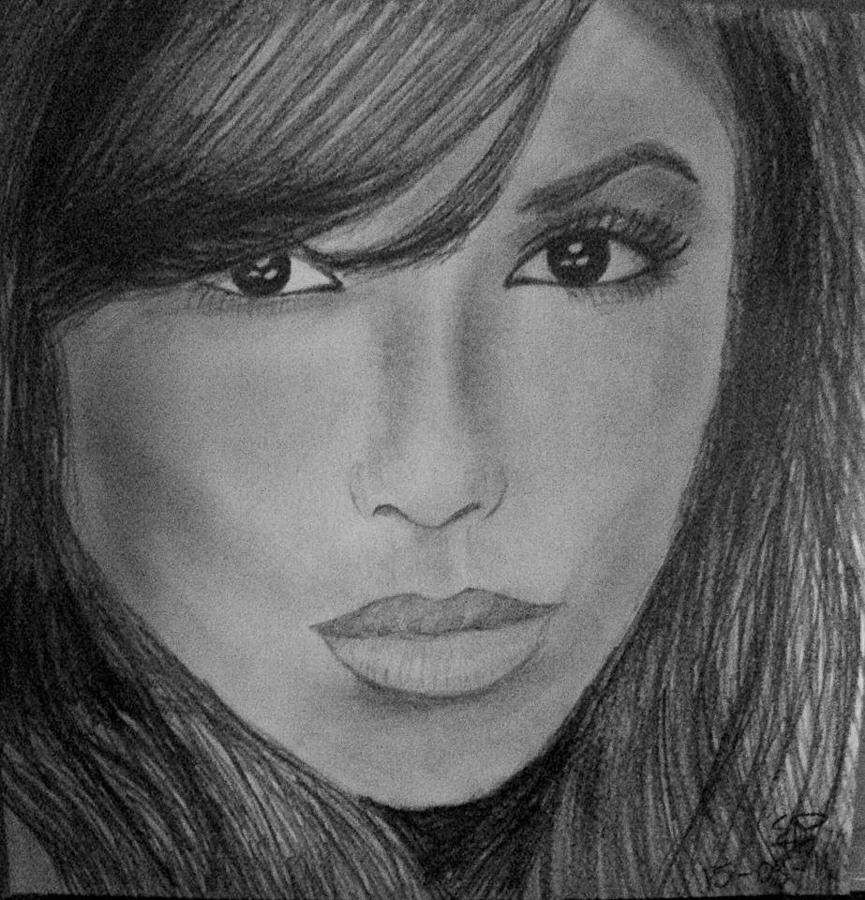 Eva Longoria Drawing Realistic Sketch