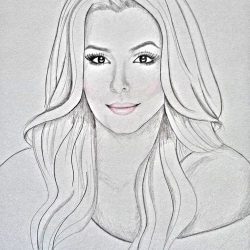 Eva Longoria Drawing Stunning Sketch