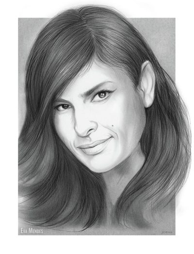 Eva Mendes, Actress, Fashion Designer, Model, Philanthropist Drawing