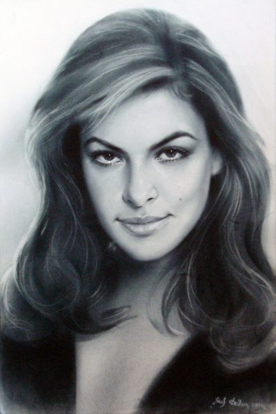 Eva Mendes, Actress, Fashion Designer, Model, Philanthropist Drawing