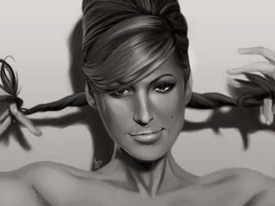 Eva Mendes, Actress, Fashion Designer, Model, Philanthropist Drawing