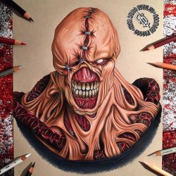 Evil Drawing Realistic Sketch