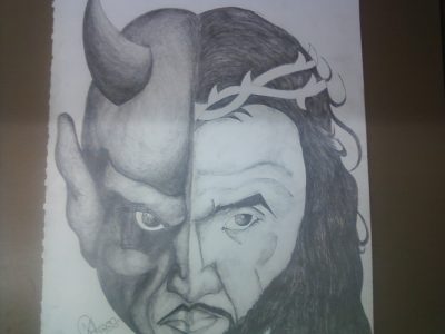 Evil, Sinister, Wicked, Depraved, Malevolent Drawing