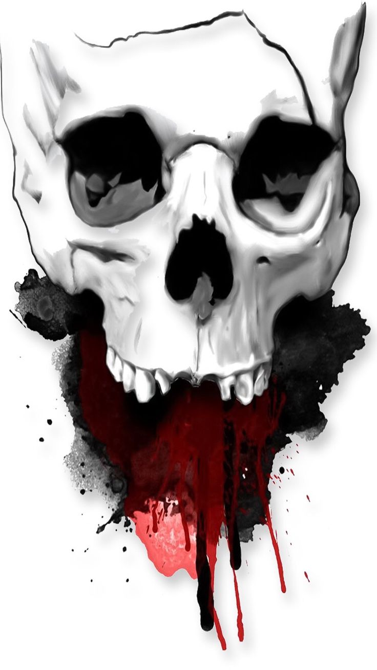 Evil Skull Drawing Professional Artwork