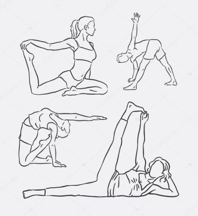 Fitness, Health, Wellness, Nutrition, Exercise Drawing