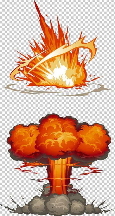 Explosion, Impact, Blast, Detonation, Catastrophe Drawing